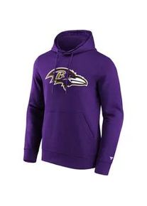 Kapuzenpullover Fanatics "Fanatics Hoodie Baltimore Ravens Primary Logo Graphic", Damen, Gr. S, lila, 80% Baumwolle, 20% Polyester, Pullover Kapuzenpullover