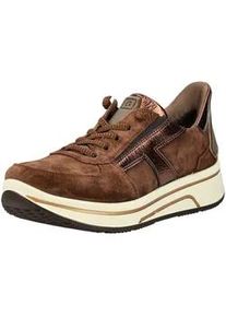 Sneaker Ara "Ara Sneaker Leder", Damen, Gr. 39, braun (mocca), Leder, Schuhe Sneaker