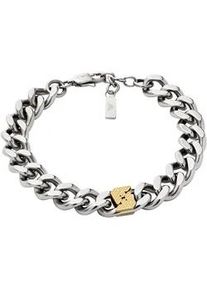 Armband Emporio Armani "Schmuck Geschenk Edelstahl Bicolor", gold (edelstahlfarben, gelbgoldfarben), Armb&auml;nder, Damen, 21cm, Edelstahl, Armband