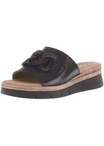 Pantolette Gabor COMFORT "Gabor Comfort Pantoletten Nappaleder", Damen, Gr. 40, schwarz, Nappaleder, Schuhe Pantolette