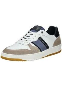 Sneaker Bullboxer "Bullboxer Sneaker Leder", Herren, Gr. 43, grau, wei&szlig;, Leder, Schuhe Sneaker