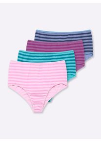 w&auml;schepur sheego Gro&szlig;e Gr&ouml;&szlig;en Slip in Ringel-Dessin, bunt-gestreift, Gr&ouml;&szlig;e 52/54 - Damen