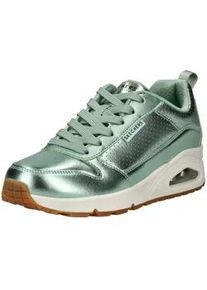 Sneaker Skechers "Skechers Sneaker Leder", Damen, Gr. 39, gr&uuml;n, Leder, Schuhe Sneaker