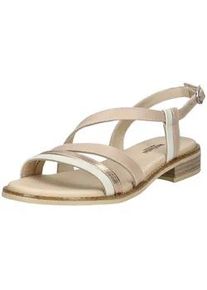 Riemchensandale Nero Giardini "Nero Giardini Sandalen Leder/Textil", Damen, Gr. 39, rosa (wei&szlig;, rosa), Leder, Textil, Schuhe Riemchensandale