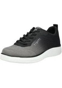 Sneaker Bugatti "Bugatti Sneaker Textil", Herren, Gr. 44, schwarz (schwarz, grau), Textil, Schuhe Sneaker