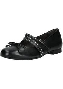 Riemchenballerina Paul Green "Paul Green Ballerinas Glattleder", Damen, Gr. 40, schwarz, Glattleder, Schuhe Riemchenballerina