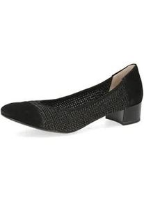 Pumps Caprice "Caprice Pumps Leder/Textil", Damen, Gr. 38, schwarz, Leder, Textil, Schuhe Pumps