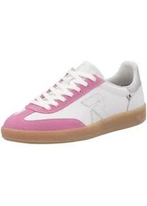 Sneaker Rieker "Rieker Sneaker Glattleder", Damen, Gr. 38, pink, wei&szlig;, Glattleder, Schuhe Sneaker