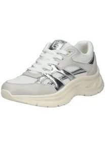 Sneaker BAGATT "BAGATT Sneaker Lederimitat", Damen, Gr. 41, grau (hellgrau), Lederimitat, Schuhe Sneaker