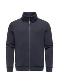 Sweatjacke Ragwear "Jettrys", Herren, Gr. S (48), navy, Material: 70% Baumwolle, 30% Polyester, Basic, gerade h&uuml;ftbedeckend, hoch geschlossener Ausschnitt, &Auml;rmel ohne &Auml;rmelschlitz B&uuml;ndchen, Sweatjacken Sweatjacke, Weiche Herren Alltagsjacke