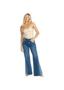 Regular-fit-Jeans Billabong "Free Fall", Damen, Gr. 26 (XS), blau (middle broken blau), Obermaterial: 100% Walkfrottier;, Jeans