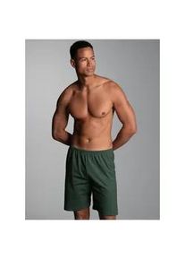Bermudas TRIGEMA "TRIGEMA Bermuda mit Allover-Retro-Print", Herren, Gr. XL, US-Gr&ouml;&szlig;en, efeu, Single Jersey, 100% Baumwolle, Hosen Bermudas