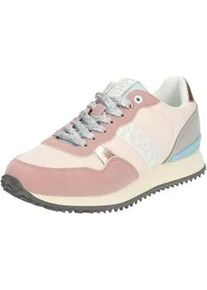 Sneaker Napapijri "Napapijri Sneaker Lederimitat/Textil", Damen, Gr. 37, rosa (hellpink), Lederimitat, Textil, Schuhe Sneaker