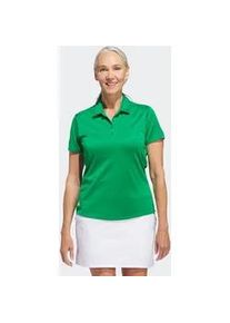 Poloshirt Adidas PERFORMANCE "W PERF SLD SS P", Damen, Gr. M, gr&uuml;n, Obermaterial: 100% Polyester, Shirts, mit Druckknopfverschluss, aus Polyester, leichtes Pikeematerial