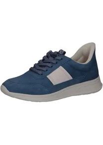 Sneaker Caprice "Caprice Sneaker Leder", Damen, Gr. 39, wei&szlig; (wei&szlig;, blau), Leder, Schuhe Sneaker