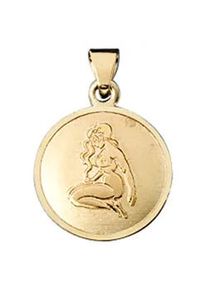 Sternzeichenanh&auml;nger Jobo "Amor Anh&auml;nger Sternzeichen", gelbgold 333, Schmuckanh&auml;nger, Damen, Jungfrau, Gelbgold 333, 333 Gold rund 12 mm
