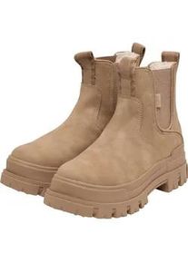 Stiefel Buffalo "Buffalo ASPHA CHELSEA WARM - VEGAN NUBUCK - BROWN", Damen, Gr. 39, braun, Kunstfaser, unifarben, Schuhe Stiefel