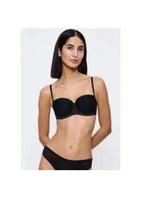 B&uuml;gel-BH Triumph "Signature Sheer", Damen, Gr. 80, Cup B, schwarz, T&uuml;ll, Obermaterial: 41% Polyamid, 41% Polyester, 18% Elasthan, BHs B&uuml;gel-BH, Monogramm-T&uuml;ll, abnehmbare Tr&auml;ger, nahtlose Cups