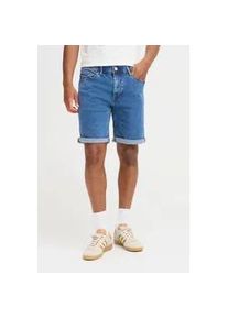 Jeansshorts Blend "BHDenimshorts", Herren, Gr. L, US-Gr&ouml;&szlig;en, denim unwashed middle blau, Denim/Jeans, 98% Baumwolle, 2% Elasthan, unifarben, regular fit kurz, Jeans Jeansshorts, Stilvolle 5-Pocket-Jeansshorts