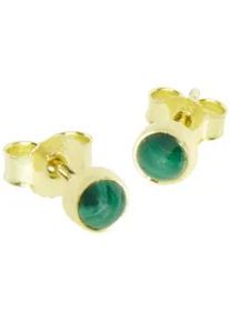 Paar Ohrstecker OSTSEE-SCHMUCK "OSTSEE-SCHMUCK Ohrstecker Classic 4 mm Ohrstecker Classic 4 mm", gelb, Ohrringe, Damen, 5mm rund, Gelbgold 333