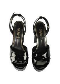 High-Heel-Pumps Buffalo "Buffalo JESSIE CROSS", Damen, Gr. 40, schwarz, Polyurethan, unifarben, Schuhe