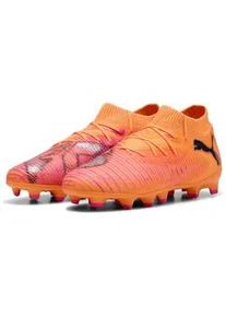 Fu&szlig;ballschuh Puma "FUTURE 8 PRO FG/AG Fu&szlig;ballschuhe Jugendliche", Kinder, Gr. 35, heat fire schwarz ravish orange pink, Obermaterial: Textil, Synthetik; Futter: Textil, Synthetik; Innensohle: Textil; Laufsohle: Synthetik, Schuhe Fu&szlig;ballschuh