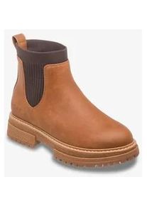 Chelseaboots Roxy "JEYNA", Damen, Gr. 41, braun, chocolate, Synthetik, Schuhe Chelseaboots, Ankleboots, Schlupfboots, Stiefelette, wasserabweisend
