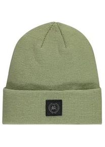 Skim&uuml;tze Lerros "Flachstrickm&uuml;tze, doppellagig", Herren, bleached olive, Kunstfaser, M&uuml;tzen