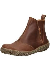 Stiefelette El Naturalista "El Naturalista Stiefelette Leder/Textil", Damen, Gr. 37, terra, Leder, Textil, Schuhe Stiefelette