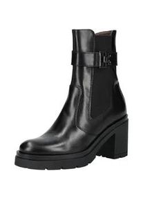 High-Heel-Stiefelette Nero Giardini "Nero Giardini Stiefelette Leder/Textil", Damen, Gr. 36, schwarz, Leder, Textil, Schuhe