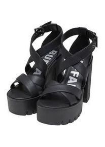 High-Heel-Pumps Buffalo "Buffalo Buffalo Jalila Cross - Vegan Nappa", Damen, Gr. 40, schwarz, Kunstfaser, unifarben, Schuhe