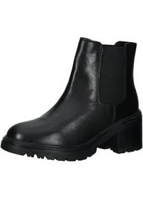 Stiefelette Geox "Geox Stiefelette Leder/Textil", Damen, Gr. 38, schwarz, Leder, Textil, Schuhe Stiefelette