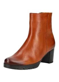 Stiefelette Gabor COMFORT "Gabor Comfort Stiefelette Leder", Damen, Gr. 37,5, braun (cognac), Leder, Schuhe Stiefelette