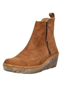 Keilstiefelette El Naturalista "El Naturalista Stiefelette Leder", Damen, Gr. 40, wood, Leder, Schuhe