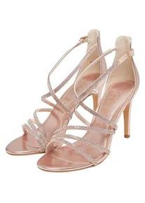 High-Heel-Pumps Buffalo "Buffalo Makai 2 Vegan Nappa", Damen, Gr. 40, rosegold, Leder, unifarben, Schuhe