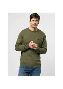 Rundhalspullover MCS "MCS Sweater MCEllison", Herren, Gr. M, beetle, Obermaterial: 100% Baumwolle, Pullover Rundhalspullover