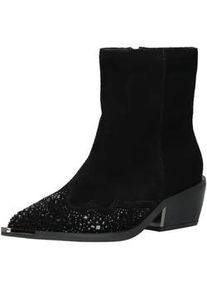 Bikerboots Alma en Pena "Alma en Pena Stiefelette Veloursleder", Damen, Gr. 39, schwarz, Veloursleder, Schuhe Bikerboots