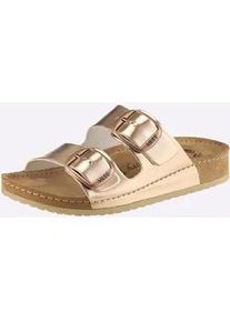 Pantolette MUBB, Damen, Gr. 36, ros&eacute;goldfarben, Glattleder, Rindsleder, Schuhe Pantolette