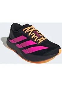 Laufschuh Adidas PERFORMANCE "ADIZERO EVO SL", Herren, Gr. 46, core schwarz, shock pink, flash orange, Synthetik, Textil, Schuhe Laufschuh, angelehnt an das Design vom Adios Pro Evo