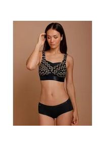 w&auml;schepur B&uuml;gelloser BH W&Auml;SCHEPUR, Damen, Gr. 95, Cup B, schwarz, camel, bedruckt, 82% Polyamid, 18% Elasthan, BHs