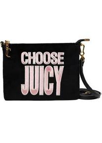 Schultertasche Juicy Couture "ELLA FLAT POUCH Damen", Damen, Gr. B/H/T: 2cm x 17cm onesize, schwarz, Taschen Schultertasche, Schultertasche Damen, Mini Bag, Handtasche, Fashion, Lifestyle, Sale