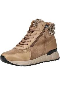 Schn&uuml;rstiefelette Gabor COMFORT "Gabor Comfort Stiefelette Leder", Damen, Gr. 40,5, braun, beige, Leder, Schuhe Schn&uuml;rstiefelette