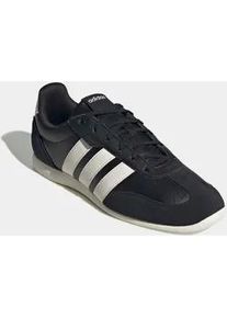 Sneaker Adidas SPORTSWEAR "BARREDA LO", Herren, Gr. 47, core schwarz, core wei&szlig;, sanftes wei&szlig;, Leder, Synthetik, Schuhe Sneaker