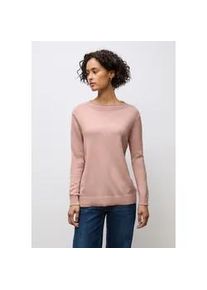 Strickpullover Street One, Damen, Gr. 46, faded rose meliert, Stoff, 30% Polyester, 27% Polyacryl, 23% Polyamid, 20% Viskose, Strukturmuster, normal normal, Rundhals, B&uuml;ndchen, Pullover Strickpullover, Feinstrick
