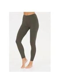 ENDURANCE ATHLECIA Trainingstights ATHLECIA "Elli", Damen, Gr. 36, EURO-Gr&ouml;&szlig;en, braun, 80% Polyester, 20% Elasthan, unifarben, Hosen, mit flachen N&auml;hten und Quick Dry-Technologie