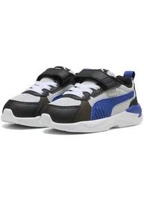 Sneaker Puma "X-Ray 3 Sneakers Kinder", Kinder, Gr. 20, schwarz (glacial gray vivid blau schwarz), Obermaterial: Textil, Synthetik; Futter: Textil; Innensohle: Textil; Laufsohle: Synthetik, Gummi, Schuhe Sneaker