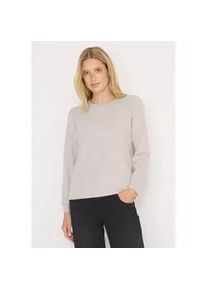 Langarmshirt Cecil, Damen, Gr. XL (44), toffee cream melange, Stoff, 59% Viskose, 37% Polyester, 4% Elasthan, meliert, normal normal, Rundhals, B&uuml;ndchen, Shirts Langarmshirt, aus strecthigem Viskosematerial