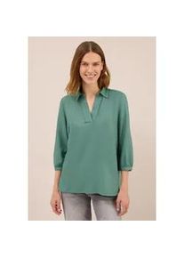 Hemdbluse Cecil, Damen, Gr. XL (44), gr&uuml;n (jewel gr&uuml;n), Stoff, 100% Viskose, unifarben, normal normal, V-Ausschnitt, Umschlagbund, Blusen Hemdbluse, aus softer Viskose
