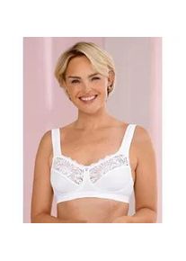 B&uuml;gelloser BH, Damen, Gr. 85, Cup B, wei&szlig;, 50% Polyamid, 20% Baumwolle, 20% Polyester, 10% Elasthan, BHs