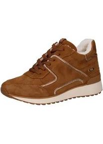 Sneaker Caprice "Caprice Sneaker Veloursleder/Lederimitat", Damen, Gr. 38, braun, Lacklederimitat, Veloursleder, Schuhe Sneaker
